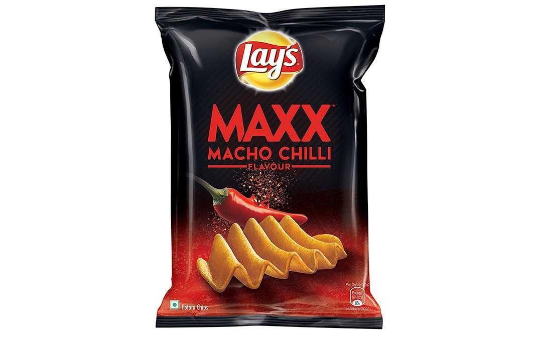 Lay's Maxx Macho Chilli Flavour, Potato Chips   Pack  57 grams